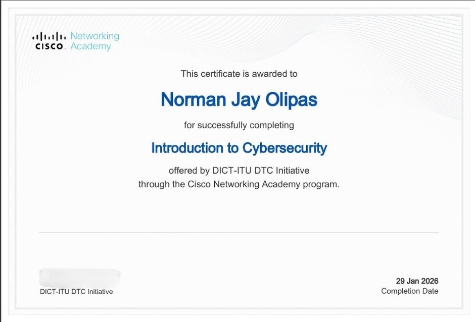 Introduction to Cybersecurity